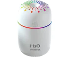 Portable Mini USB Personal Humidifier, Cool Mist Humidifier with Colorful Night Light white