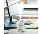 Portable Mini USB Personal Humidifier, Cool Mist Humidifier with Colorful Night Light white