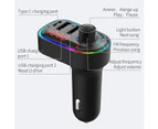 Car Bluetooth Fm Transmitter, Bluetooth 5.0 Car Adapter, Wireless Radio, Car Receiver Adapter Kit, Hands-Free Call