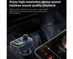 Car Bluetooth Fm Transmitter, Bluetooth 5.0 Car Adapter, Wireless Radio, Car Receiver Adapter Kit, Hands-Free Call