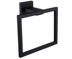 Simple Hand Towel Ring , Stainless Steel Bathroom Towel Holder-Black