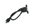 USB Type B USB-B Female with Panel Mount to Mini USB Plug Male Adapter Cable