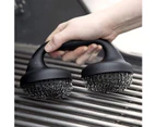 Brush,Grill Accessories - Grill Brusheshigh-Quality Grill Brushes, Easy To Grip, Stainless Steel Double Pads, Cleaning Accessories