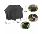 Grill Cover for Outdoor Grill, Waterproof BBQ Cover, Fade Resistant Gas Grill Cover, 210D Barbecue Cover, black, 2 sizes