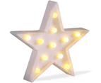 Toscano Star Lights LED Lamp for Living Room, Bedroom Table & Wall Christmas Decoration for Kids & Adults -White