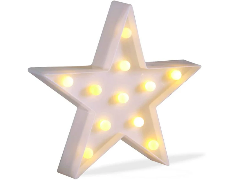 Toscano Star Lights LED Lamp for Living Room, Bedroom Table & Wall Christmas Decoration for Kids & Adults -White