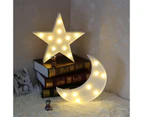 Toscano Star Lights LED Lamp for Living Room, Bedroom Table & Wall Christmas Decoration for Kids & Adults -White