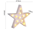 Toscano Star Lights LED Lamp for Living Room, Bedroom Table & Wall Christmas Decoration for Kids & Adults -White