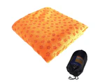 Yoga Towel,Hot Yoga Mat Towel - Sweat Absorbent Non-Slip for Hot Yoga, Pilates and Workout - Orange