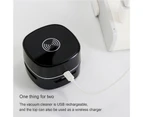 Bluebird 1 Set Desktop Vacuum Cleaner USB Charging Portable Cordless Vehicle Dust Vacuum Cleaner for Office - Black