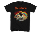 Rainbow T Shirt Rising Album Art Rainbow Shirt - Black