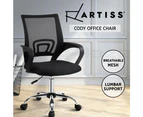 Artiss Office Chair Gaming Chair Computer Mesh Chairs Executive Mid Back Black