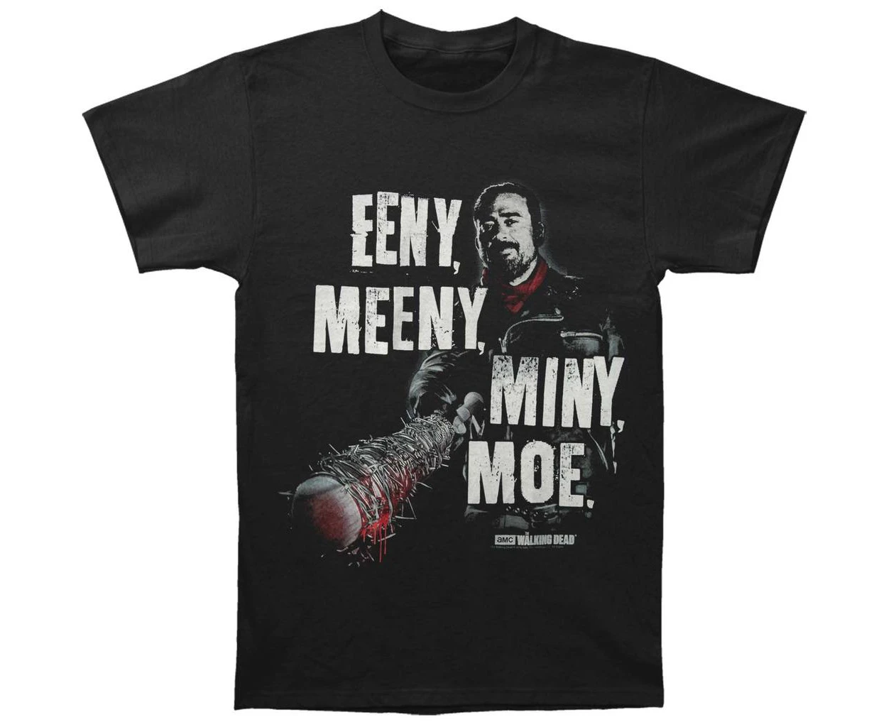 Walking Dead Eeny Meeny Miny Moe T-shirt - Black