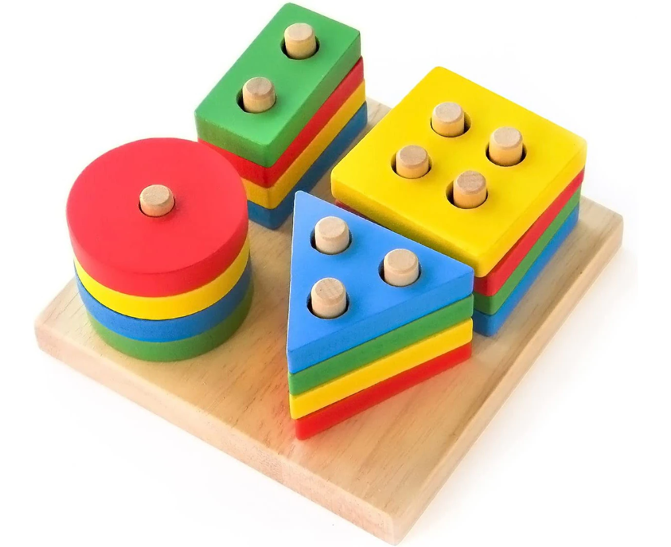 Montessori Toys Educational Wooden Toys for Children Early Learning Exercise Hands-on Ability Geometric Shapes