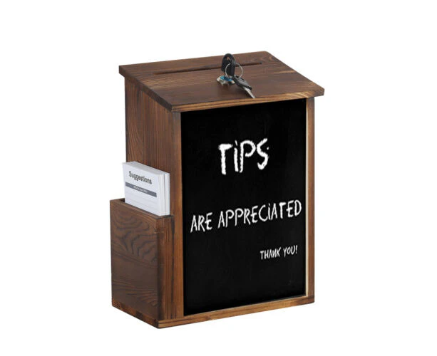 Rustic Wood Suggestion Box with Chalkboard