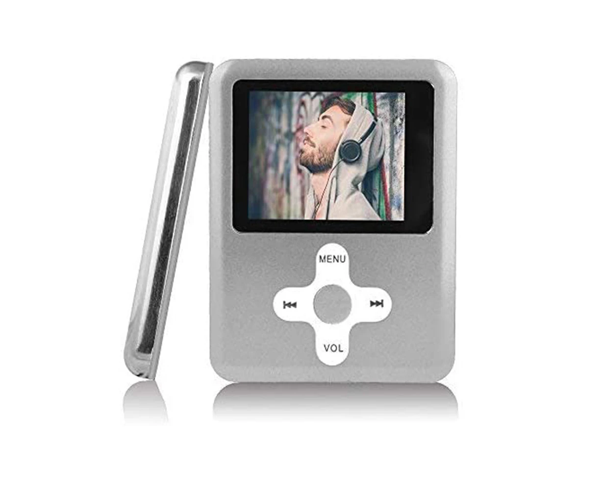 16Gb Mp3/Mp4 Player With Cross Button Mini Usb Port Support Music/Video Playback, E-Books And Voice Recorder (Silver)