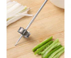 Kitchen Onion Knife Onion Blossom Cutter Multi-Function Stainless Steel Plum Blossom Onion Cutter Vegetable Chopper Slicer