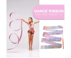 2M/4M S Dancing Gymnastics Silk Band Wands Glittering Rhythmic Artistic Ballet Twirling Silk Bands For S Artistic Dancing