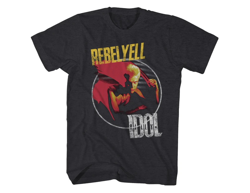 Billy Idol T Shirt Rebel Yell Album Art Billy Idol T-Shirt - Black