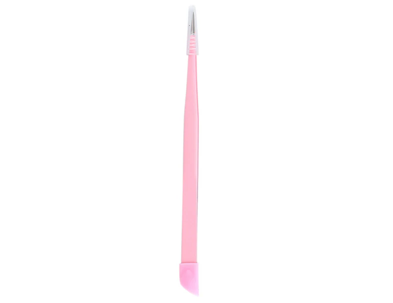 Dandelion Nail Tweezers Double Head Removable Stainless Steel Multifunctional Nail Picking Tweezers for-Pink