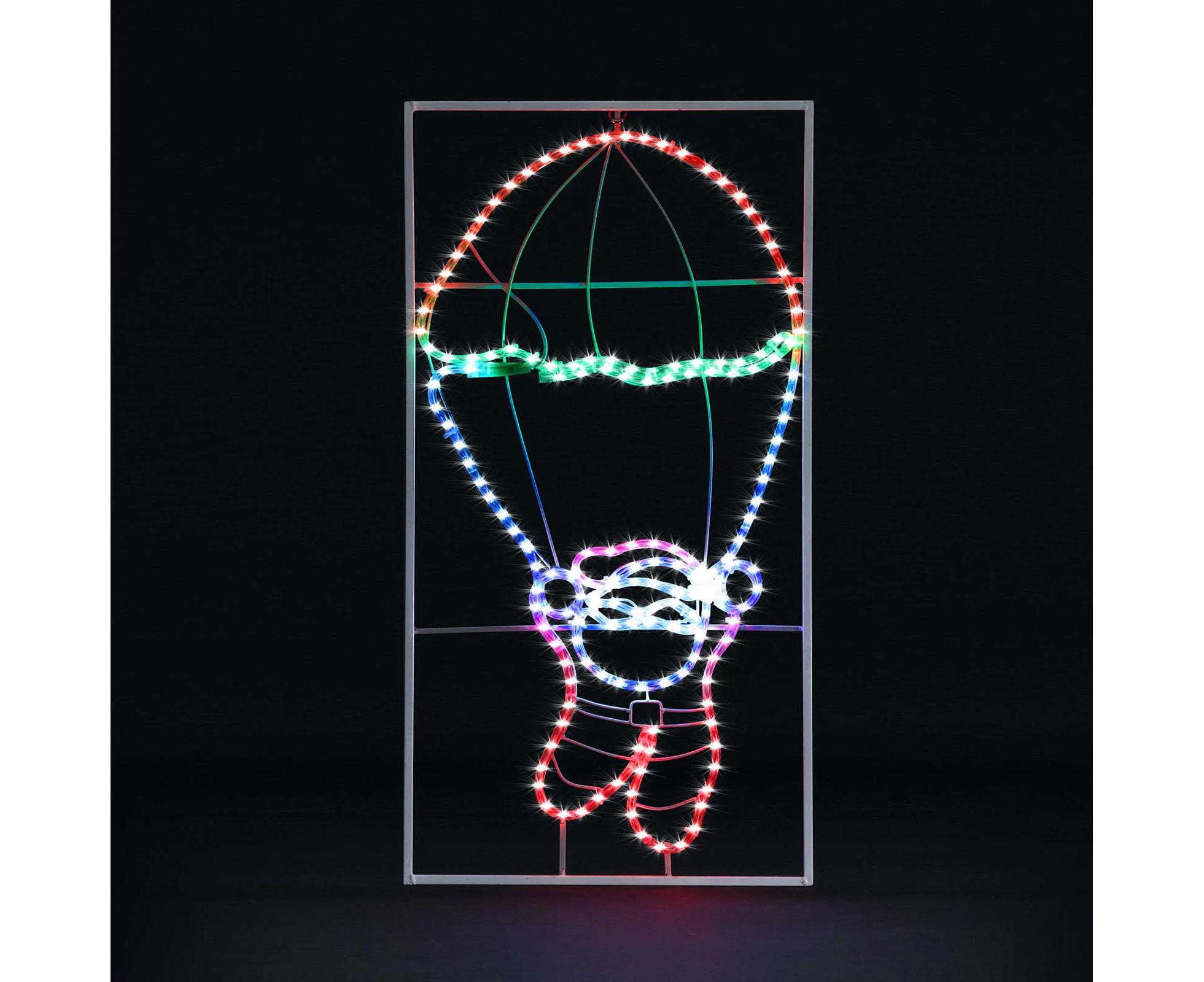 Solight LED Strip Rope Christmas Lights Santa Claus Xmas Holiday Decoration Light Outdoor Indoor IP65 100x52cm L Size