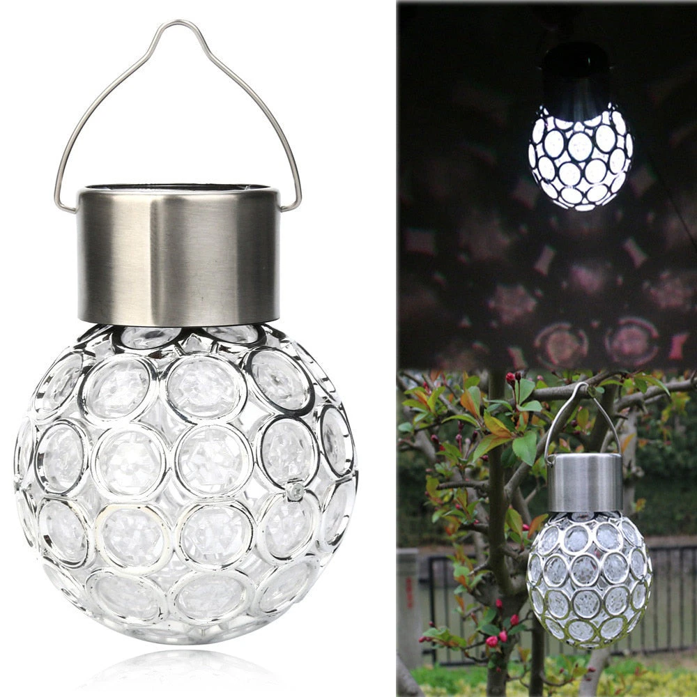 Hansona Solar Garden Hanging Crystal Ball