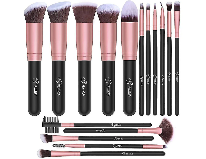 Makeup Brushes 16 Pcs Makeup Brush Set Premium Synthetic Foundation