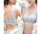 Bra V Neck Thin Female Women Push Up Lace Bra for Sleeping