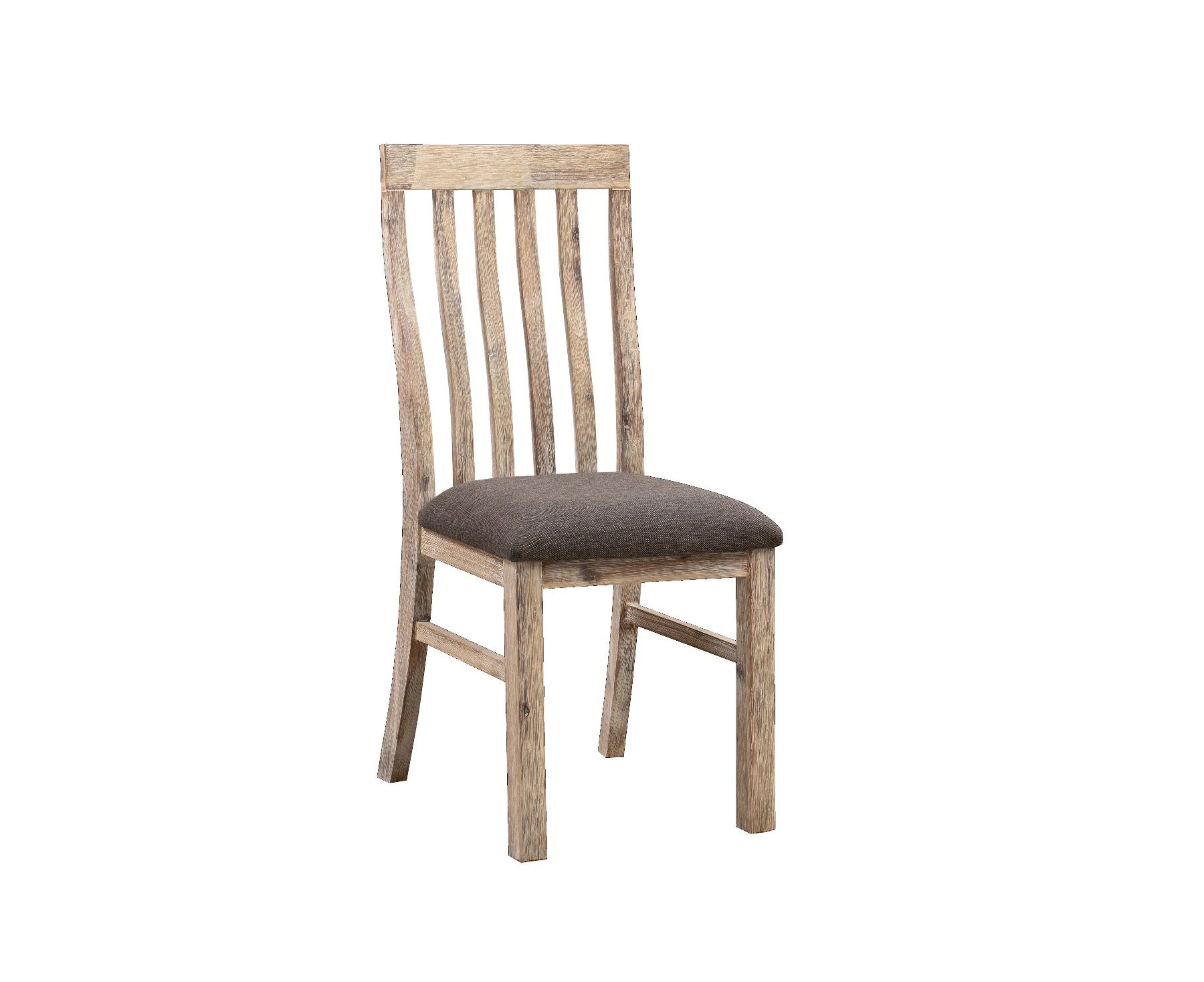 Wooden Frame Leatherette In Solid Acacia Wood & Veneer Dining Chairs In Oak Colour