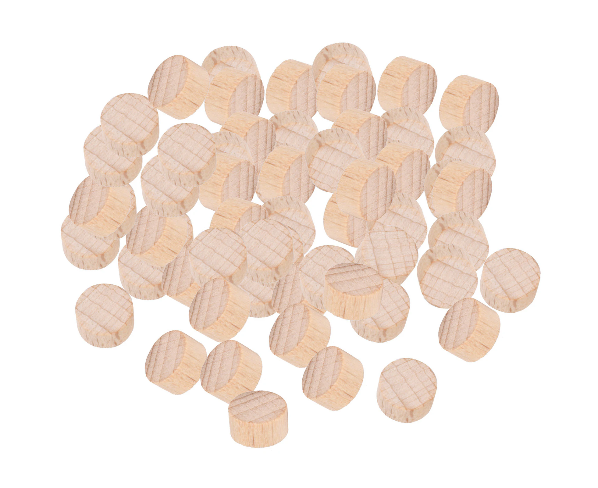 Beech Unfinished Wood Slice Diy Crafts Round Wood Discs Chip Accessory 100Pcs X 3 Bags1Cm