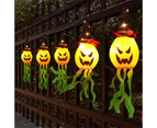 Toscano 5 Pcs Hanging Pumpkin String Lights with Colored LED for Garden Party Decor