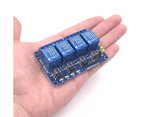 1 PCS 4 Channels 5V Relay Module With Optocoupler Isolation, Low-Level Trigger Development Board