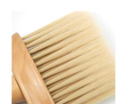 Soft Nylon Bristles, Wide Bristle Area, Bangs Brush Neck Sweeping Wooden Handle, Hair Cutting, Styling, Barbershop Accessories