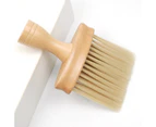 Soft Nylon Bristles, Wide Bristle Area, Bangs Brush Neck Sweeping Wooden Handle, Hair Cutting, Styling, Barbershop Accessories