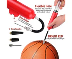 Ball Pump, Basketball Pump, Football Pump, Ball Air Pump, Volleyball Pump, Yoga Ball Pump, Inflatable Hand Pump, Sports Ball Pump-red