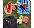 Ball Pump, Basketball Pump, Football Pump, Ball Air Pump, Volleyball Pump, Yoga Ball Pump, Inflatable Hand Pump, Sports Ball Pump-red