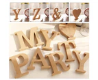 Freestanding A-Z Wood Wooden Letters Alphabet Hanging Wedding Home Party Decor - Z