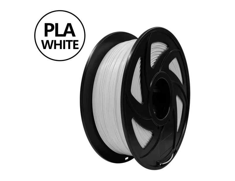 3D Printer Filament PLA + Spool Roll 1.75mm Spool Eco-friendly 1Kg White