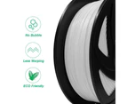 3D Printer Filament PLA + Spool Roll 1.75mm Spool Eco-friendly 1Kg White