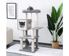 Road Cat Tree Tower Scratching Post Scratcher Wood Condo House Bed Cat Toys 132cm