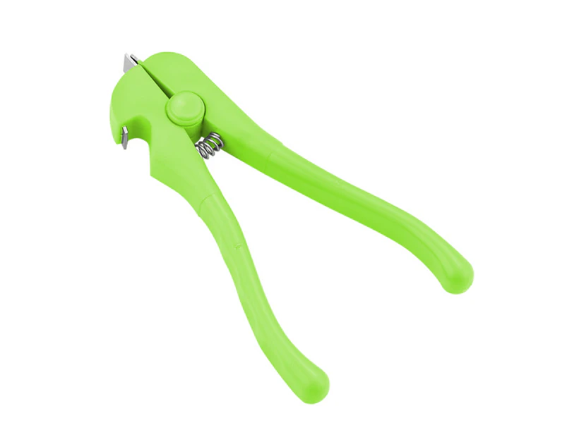 Lever Handle Automatic Rebound Spring Design Can Opener Clams Opener Portable Seafood Clams Clip Plier-Green