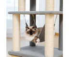 Road Cat Tree Tower Scratching Post Scratcher Wood Condo House Bed Cat Toys 132cm