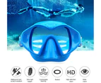 Diving Mask,1Pc-Adult Diving Mask-Recreational Diving Mask-Blueadult Diving Goggles, Anti-Fog Diving Mask, Snorkeling Goggles