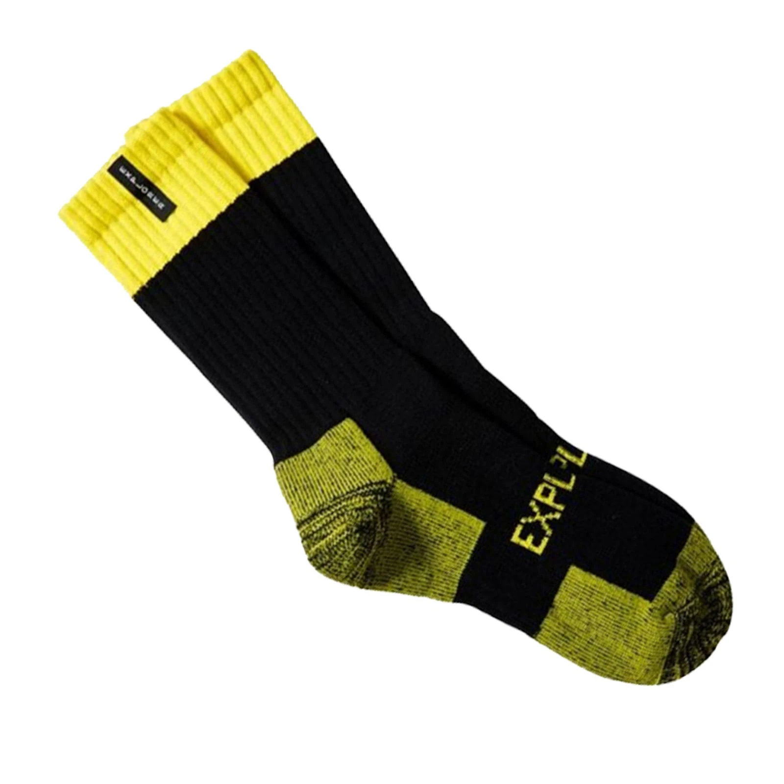 Explorer 1 Pair Original Mens Tough Thick Work Crew Above Ankle Cotton Socks - Yellow