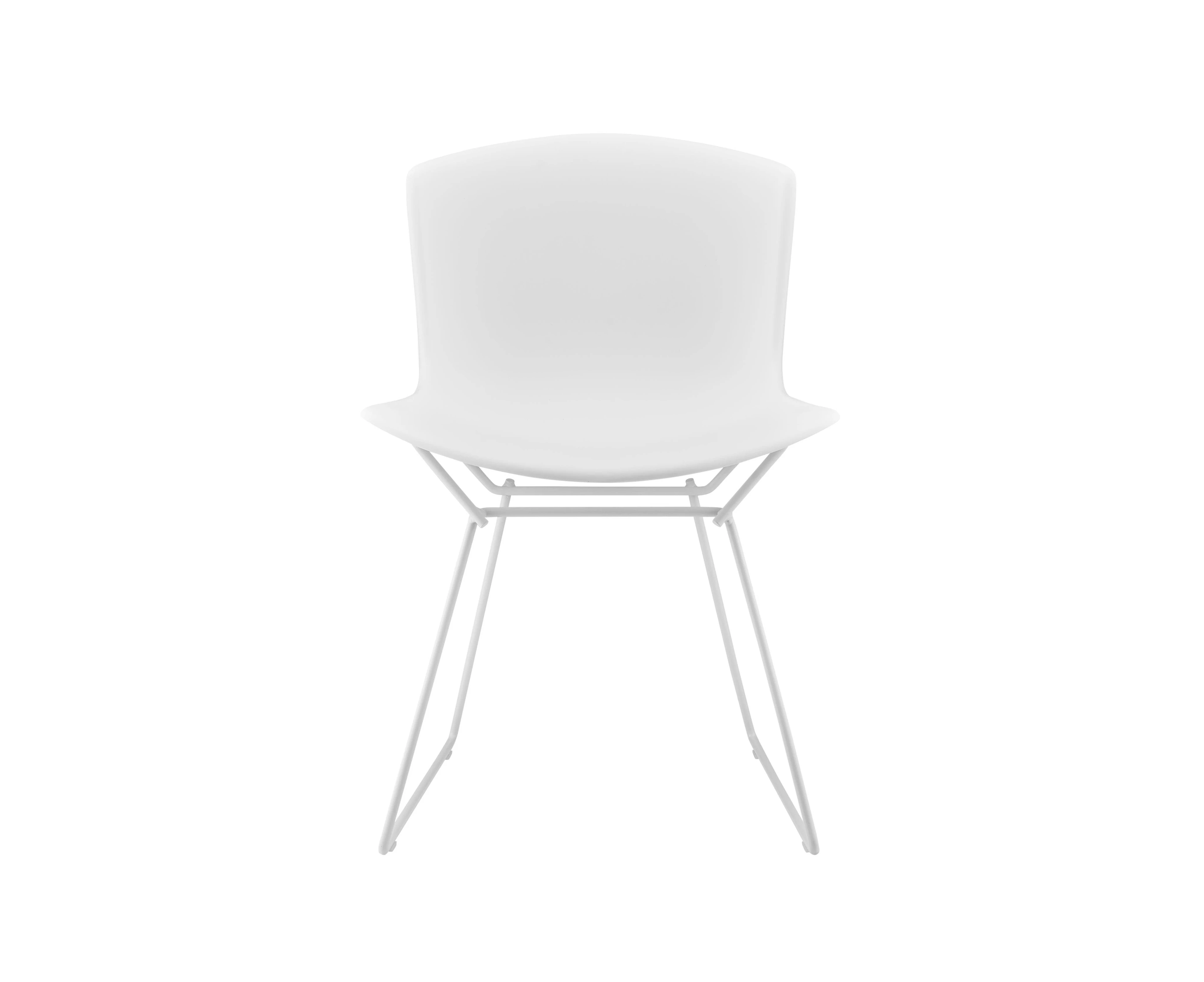 Matt Blatt Set Of 2 Bertoia Molded Shell Side Chair Replica (white)