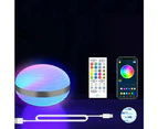 Vibe Geeks Remote Control Music Sync & RGB Color Saturn Night Lamp-USB Rechargeable