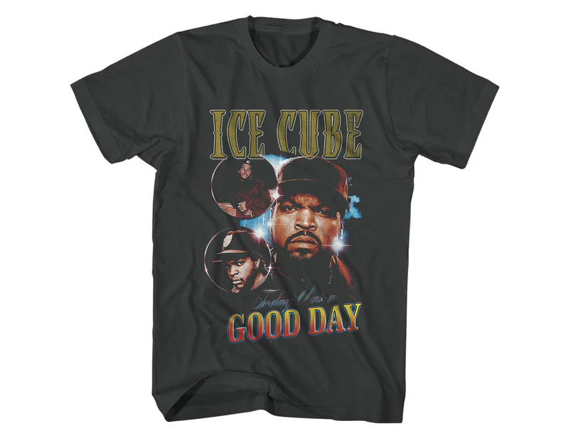 Ice Cube T Shirt Today Was A Good Day Photo Collage Ice Cube Shirt - Black