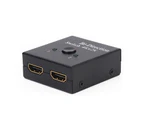 4K HDMI-compatible High Clarity Video Two-way Switcher One Key 1 in 2 Out Amplifier Splitter Adapter