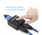 4K HDMI-compatible High Clarity Video Two-way Switcher One Key 1 in 2 Out Amplifier Splitter Adapter