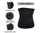 Vivva Snatch Me Up Bandage Wrap Lumbar Waist Support Sauna Belt Trimmer Body Shaper - Black (3/4/5/6 Meters)